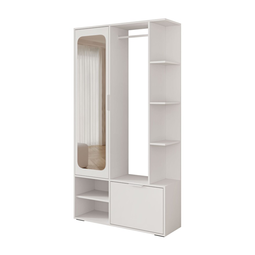 Garderobe NOLA mit Spiegel und Schuhschrank
