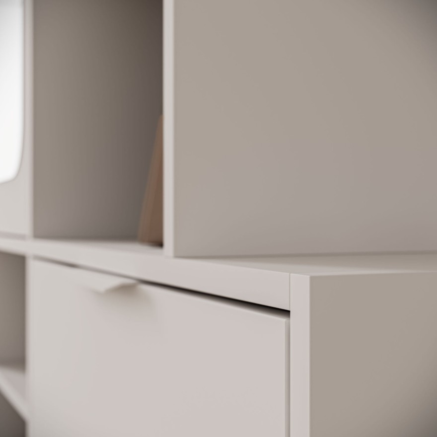Garderobe NOLA mit Spiegel und Schuhschrank