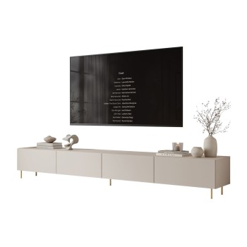 TV-Möbel CARMEN MATT 250 cm mit Beinen