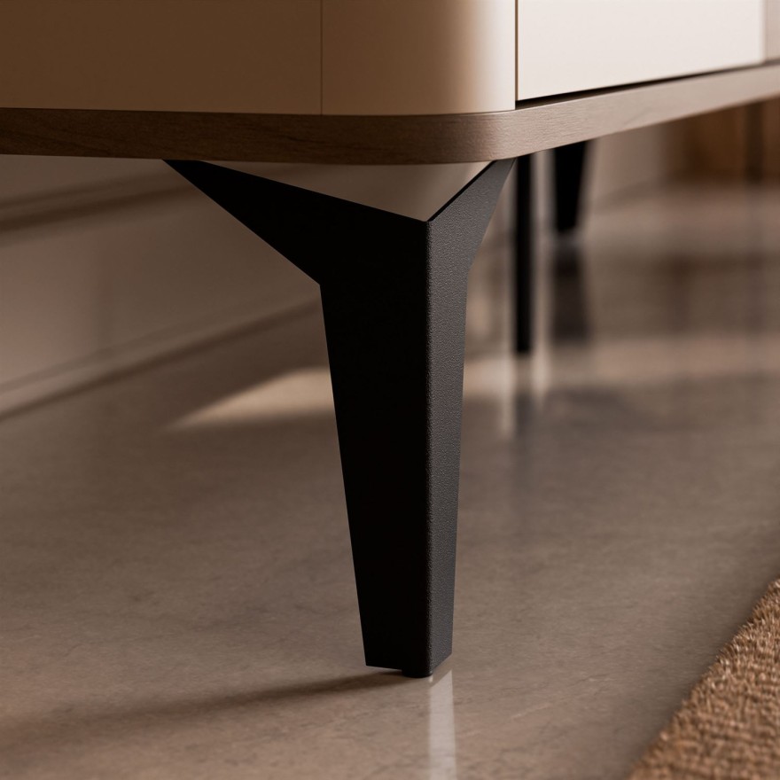 Kommode MOCHA 140 cm 2D3S Kaschmir Nussbaum Royal mit Schubladen