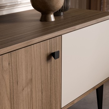 TV-Schrank MOCHA 180 cm mit Schublade und offenem Fach.
