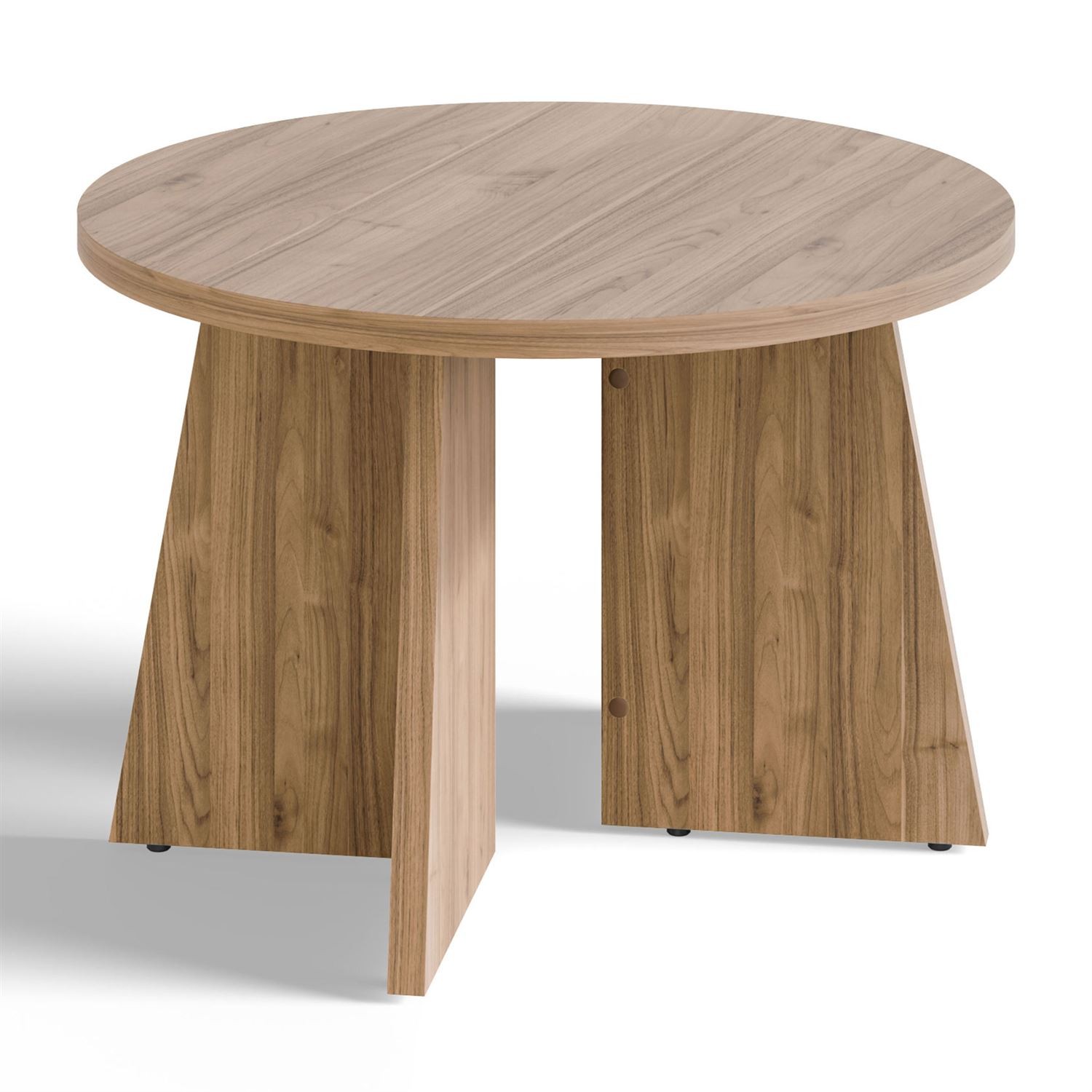 Runder Couchtisch MOCHA 58 cm Nussbaum Royal