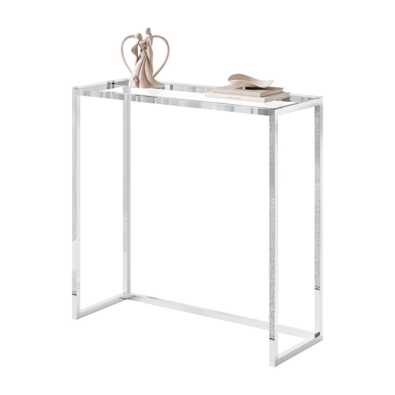 Konsole MODERN II GLASS CHROM 80/100 cm