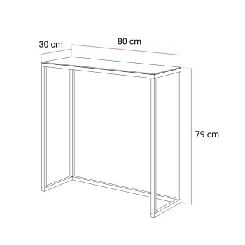 Konsole MODERN II GLASS CHROM 80/100 cm