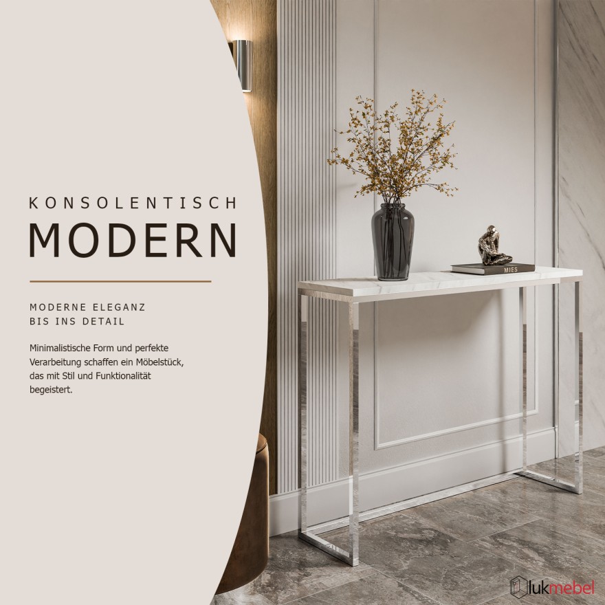 Konsole MODERN II LEVANTO CHROM 80/100 cm