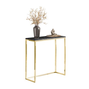 Konsole MODERN II GRIGIA GOLD CHROM 80/100 cm