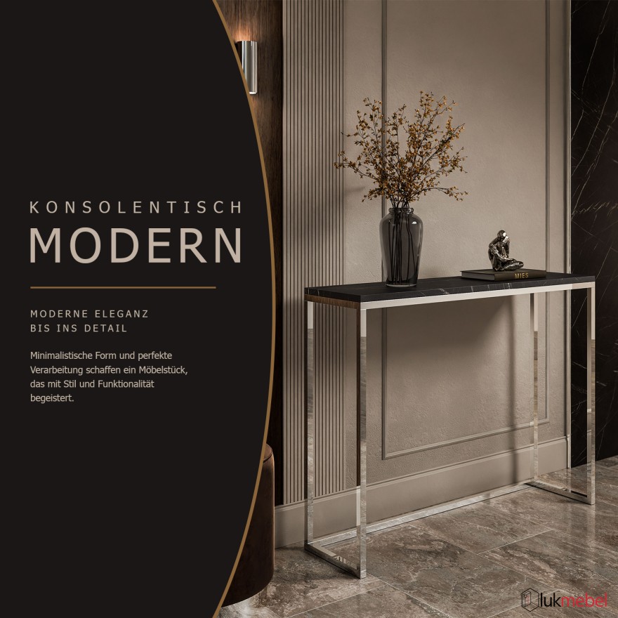 Konsole MODERN II GRIGIA CHROM 80/100 cm