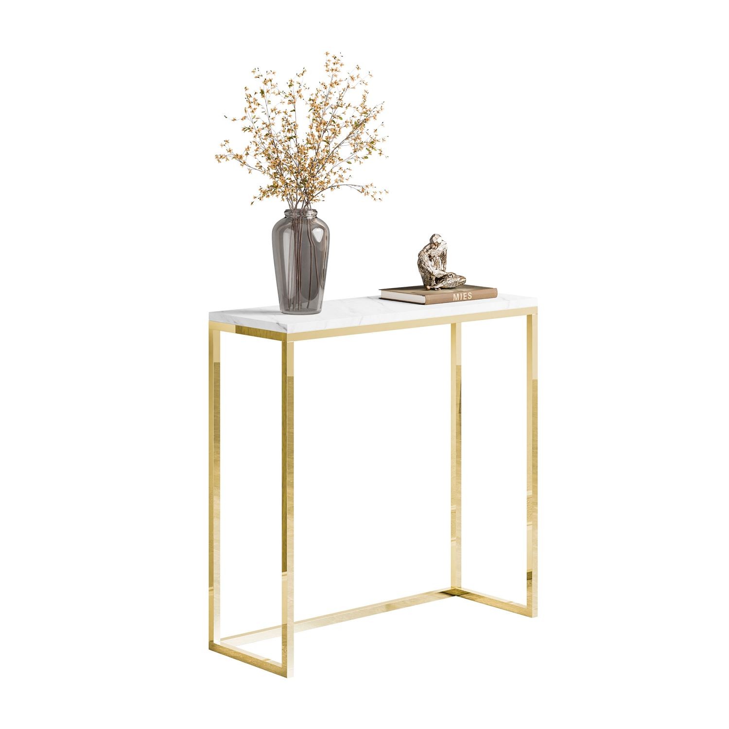 Konsole MODERN II LEVANTO GOLD CHROM 80/100 cm