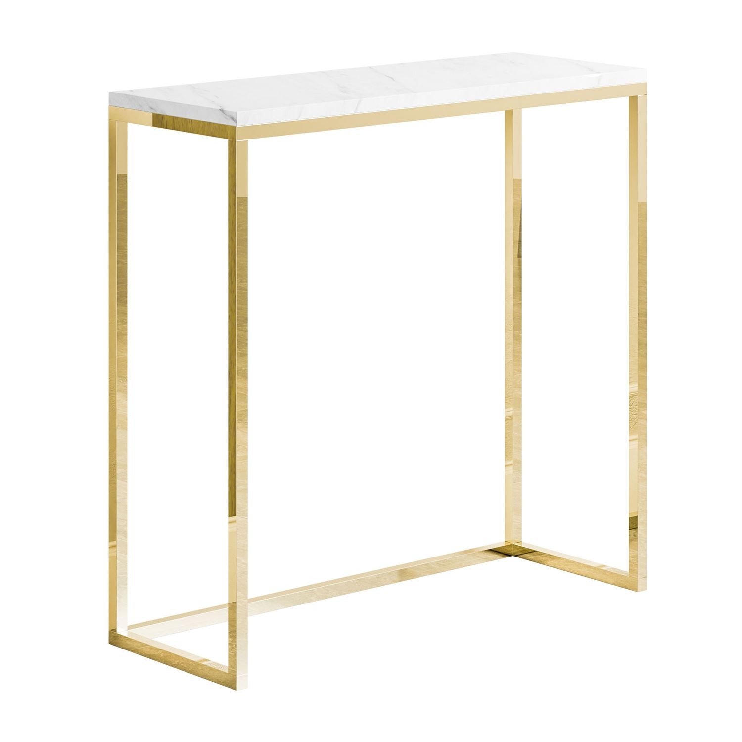 Konsole MODERN II LEVANTO GOLD CHROM 80/100 cm