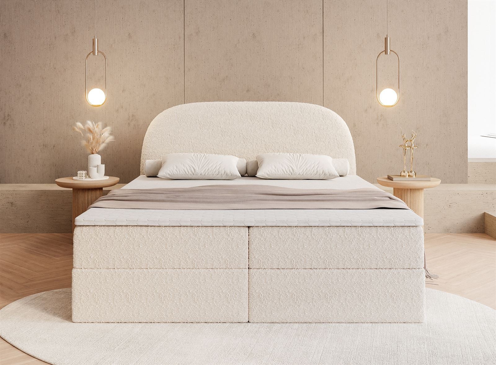 Boxspringbett ALLURE mit Bettwäschebehälter