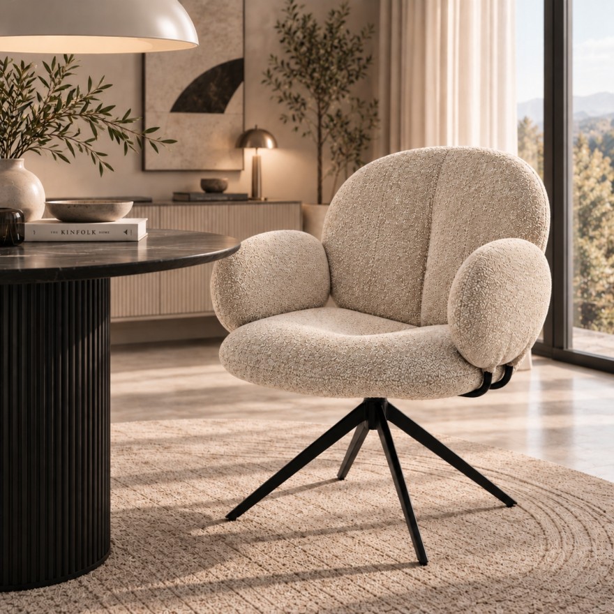 Polsterter Drehstuhl BERRY 360°