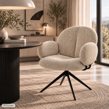 Polsterter Drehstuhl BERRY 360°