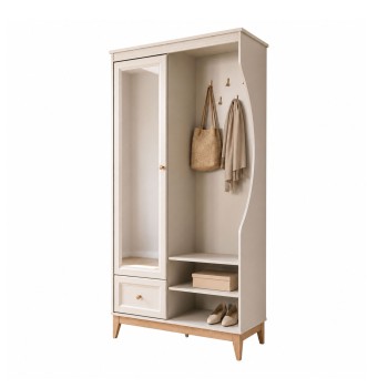 Garderobe SAVONA mit Spiegel und Schuhschrank für den Flur