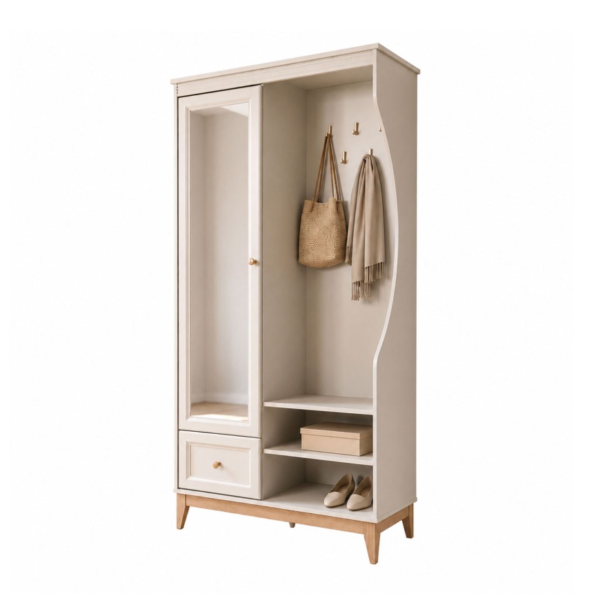 Garderobe SAVONA mit Spiegel und Schuhschrank für den Flur