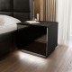 Schlafzimmer-Set LINA II BLACK 3-teilig Schwarz Hochglanz
