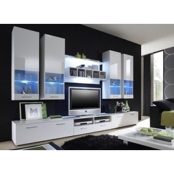 ALFA II Wohnwand mit LED-Beleuchtung