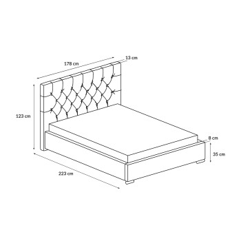 Doppelbett GLAMOUR II Polsterbett Doppelbett GLAMOUR II Polsterbett
