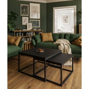 Ława Yoshi 2w1 stolik kawowy czarny mat