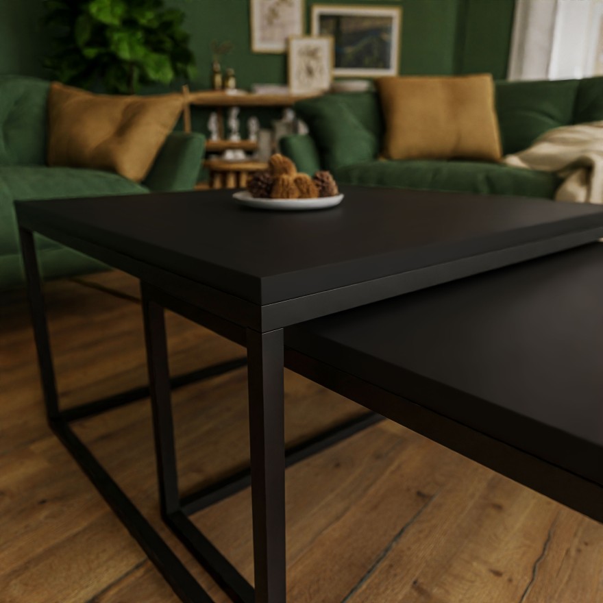 Ława Yoshi 2w1 stolik kawowy czarny mat