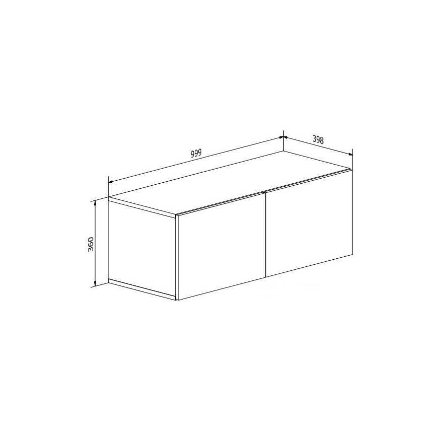 TV-Hängeschrank COLGANTE 200 BETONKatalog  Artikel