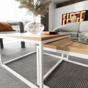 Couchtisch Yoshi 2in1 Couchtisch Eiche Wotan Stirling Artisan