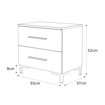 Szafka nocna LINA GOLD NÓŻKI wysoki połysk Szafka nocna LINA GOLD NÓŻKI wysoki połysk