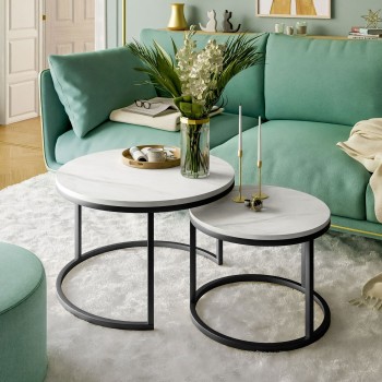 Okrągły stolik kawowy CIRI 2w1 LEVANTO