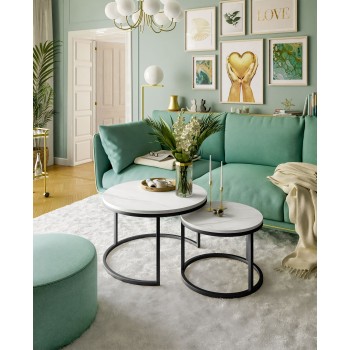 Okrągły stolik kawowy CIRI 2w1 LEVANTO