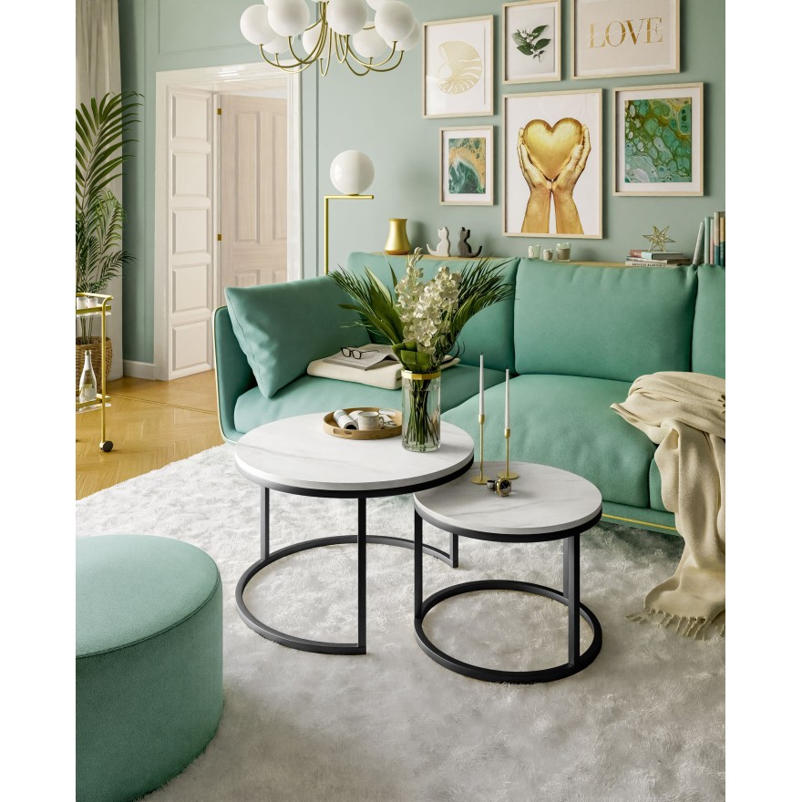 Okrągły stolik kawowy CIRI 2w1 LEVANTO