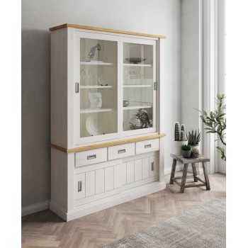 Vitrine VINCI Andersen kiefer / Wotan Eiche