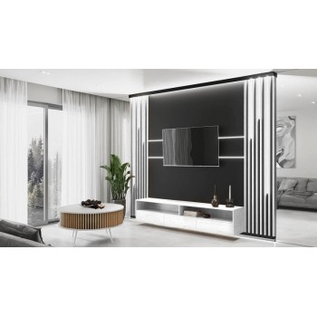 Runder Couchtisch ROUND mit Lamellen