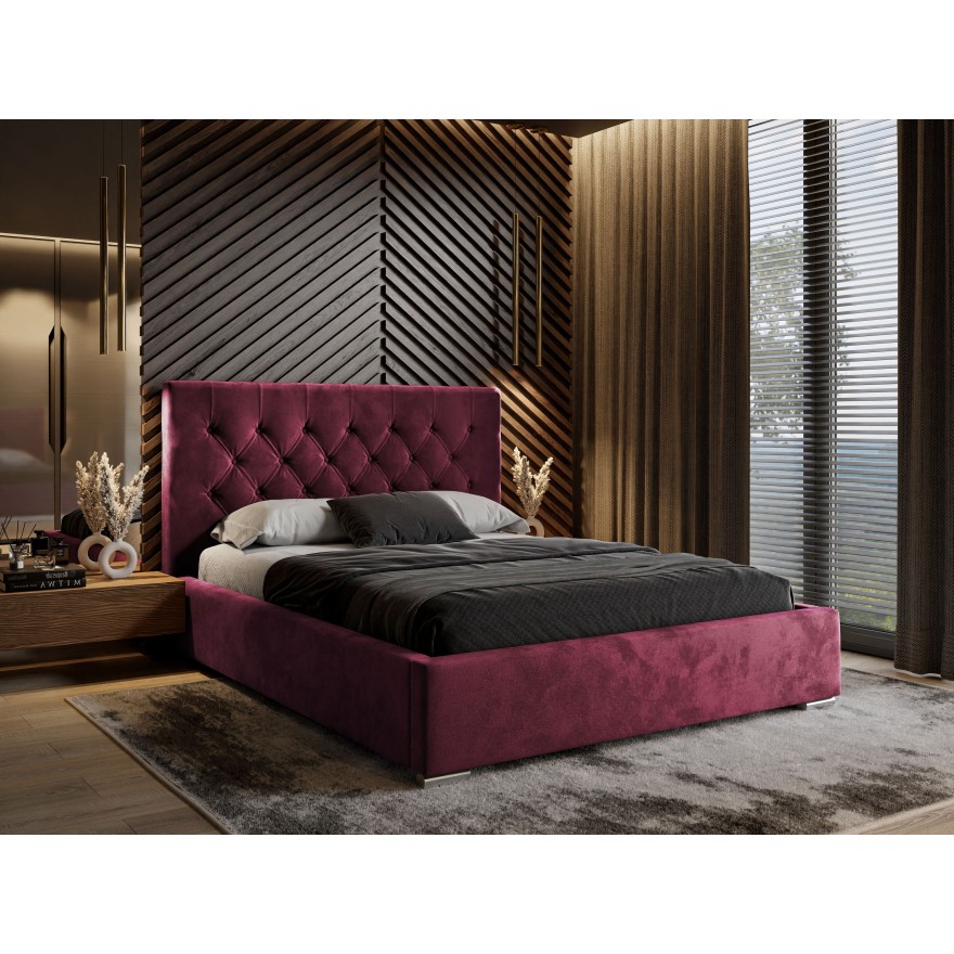Doppelbett GLAMOUR II Polsterbett French Velvet 663 Doppelbett GLAMOUR II Polsterbett French Velvet 663