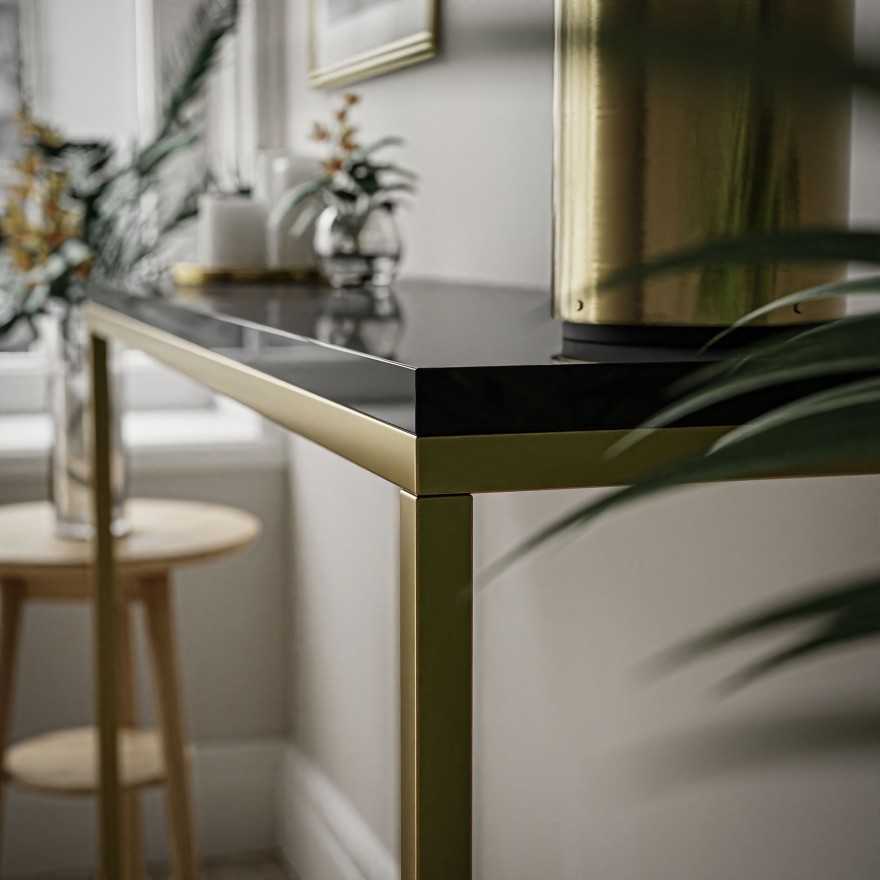 Konsolentisch MODERN 100 cm Gold Matt