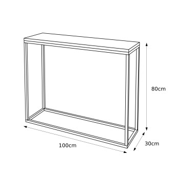 Konsolentisch MODERN 80 cm Hochglanz