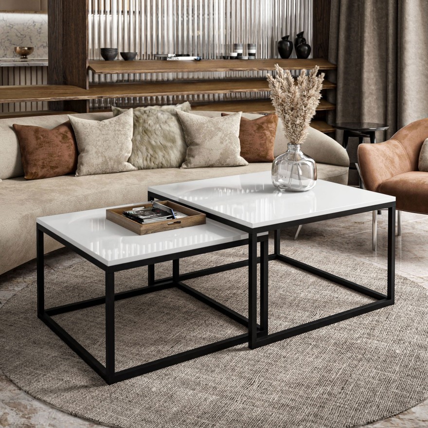 Couchtisch Yoshi 2in1 hochglanz