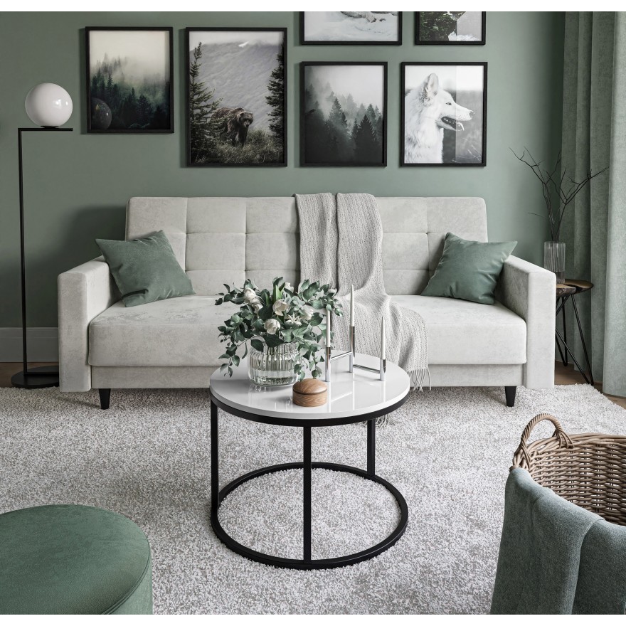 Runder Couchtisch CIRI Hochglanz