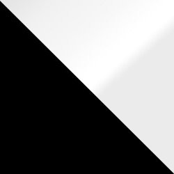 Schwarz / Weiß hochglanz + Weiß hochglanz